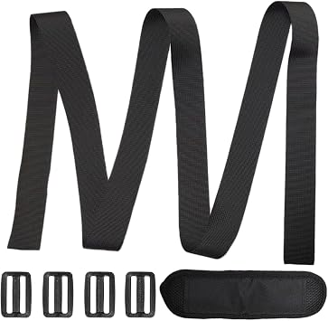 Cooler Strap Compatible with Engel Cooler Adjustable Shoulder Cooler Strap with Comfort Pad and Heavy Duty Buckles Ideal Cooler Straps for Outdoor Use 118" L x 1.5" WBlack