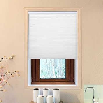 Cellular Honeycomb Blinds White Privacy Light Filtering 24