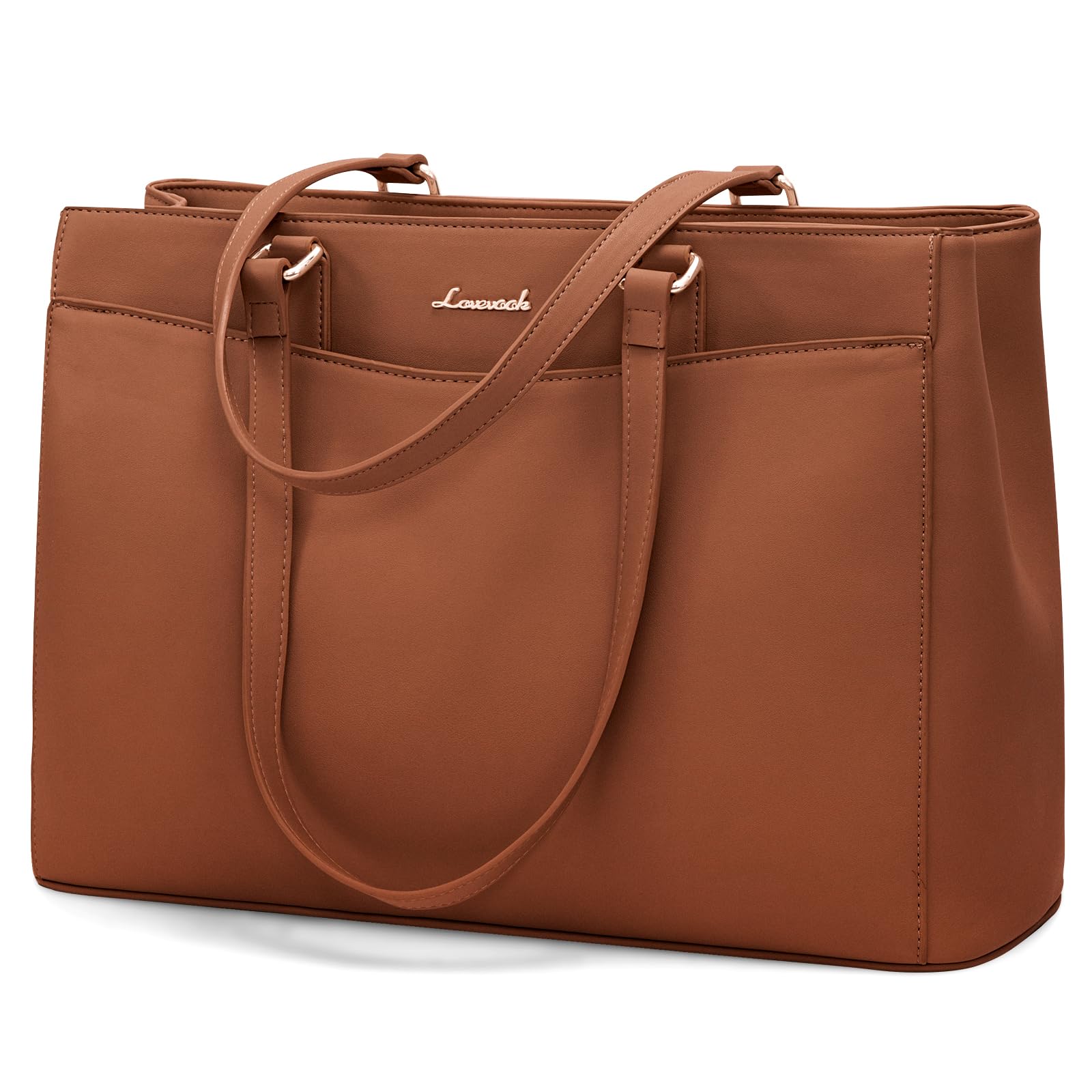 LOVEVOOK Laptoptasche Handtasche Damen 15,6 Zoll, Leicht Aktentasche Arbeitstasche Groß, Elegant Laptop Bag Business Shopper Tasche Lehrertasche Schultertasche Women für Uni Schule Büro