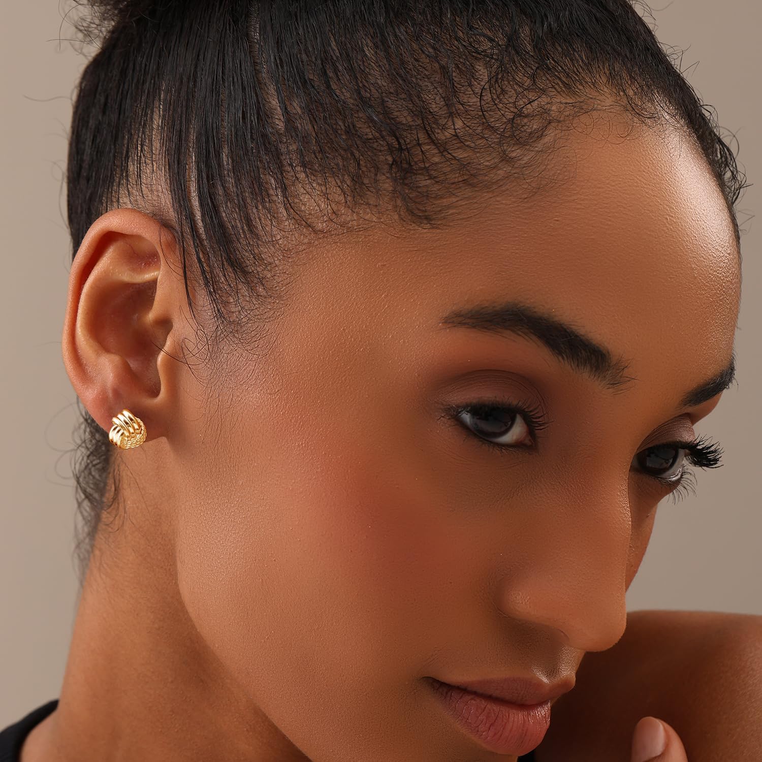 LeCalla 925 Sterling Silver Knot Stud Earrings Jewelry | Italian Design Love Knot Stud Earring | Celtic Knot Stud Earrings for Women - Image 2