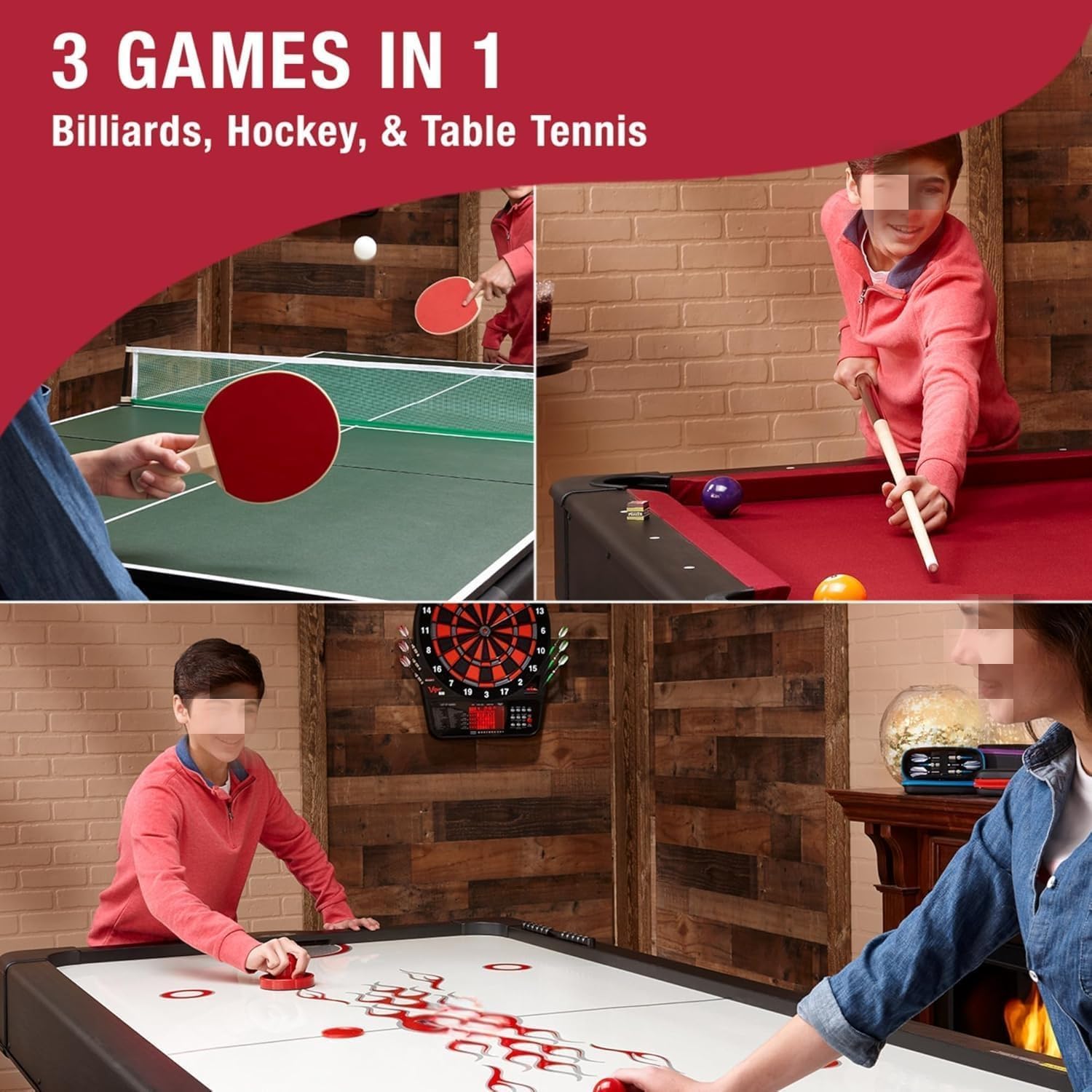 Pre-Sale Original 3-in-1, 7-Foot Billiards Game Table
