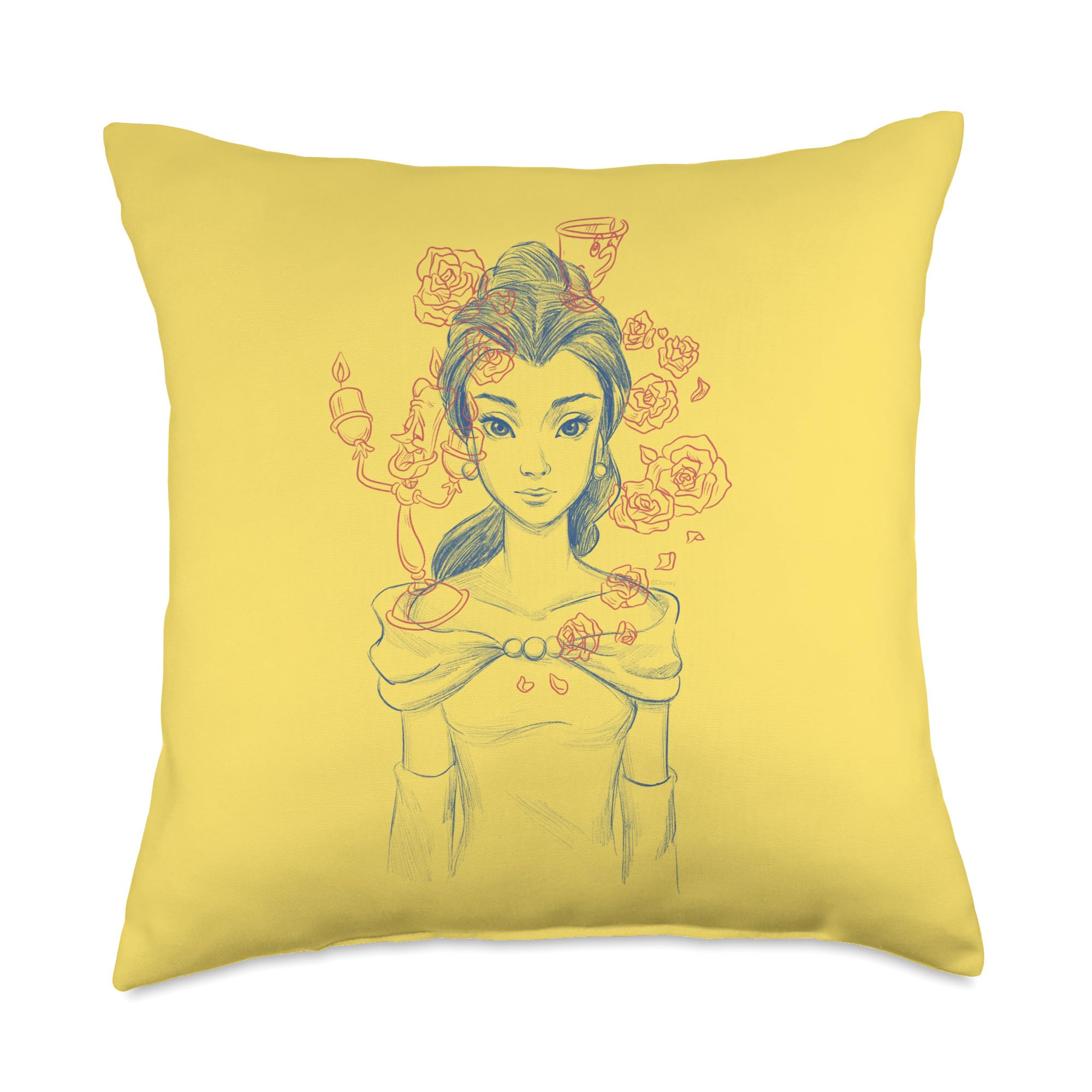 Coussin Belle Disney Princess pour creer un coin lecture magique dans une chambre de fille
