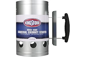 KINGSFORD Heavy Duty Deluxe Charcoal Chimney Starter, Quickest BBQ Chimney Starter for...