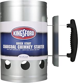 KINGSFORD Heavy Duty Deluxe Charcoal Chimney Starter | BBQ Chimney Starter for Charcoal Grill and Barbecues, Compact Easy ...
