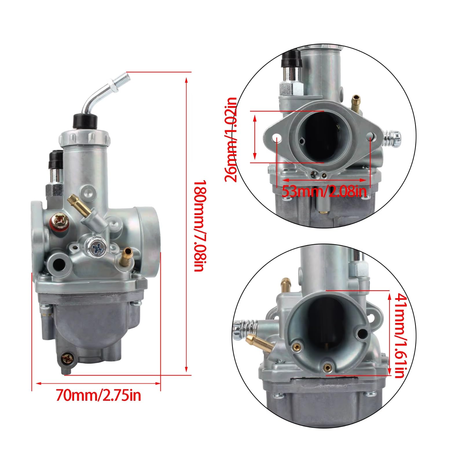 Carburatore Componente Compatibile Con Yamaha Per Breeze 125 Per Yfa1 Per Yfa125 1989-2004 Moto Set Carburatore Motore Pezzi Di Ricambio Kit