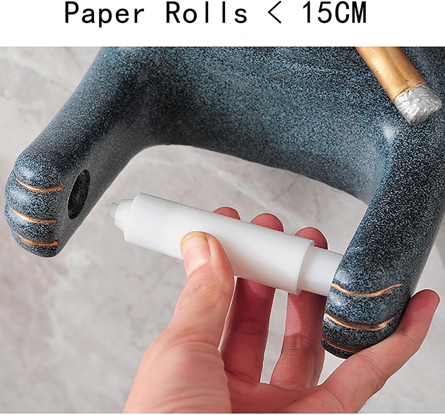Toilet Paper Holder, No-Drill Toilet Paper Holder, Fun Bulldog Toilet Paper Holder, Decorative Toilet Paper Roll Holder, Bathroom Decor