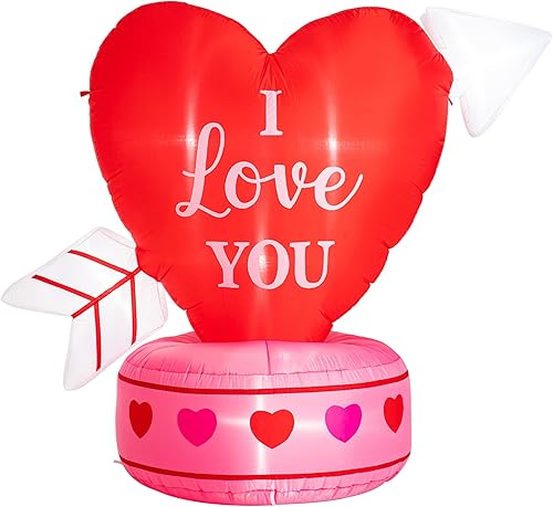 Miniatura 6 de Glitzhome Decoración inflable de Navidad de 10 pies, puerta de arco de Navidad con soldados, luces integradas para exteriores e interiores,