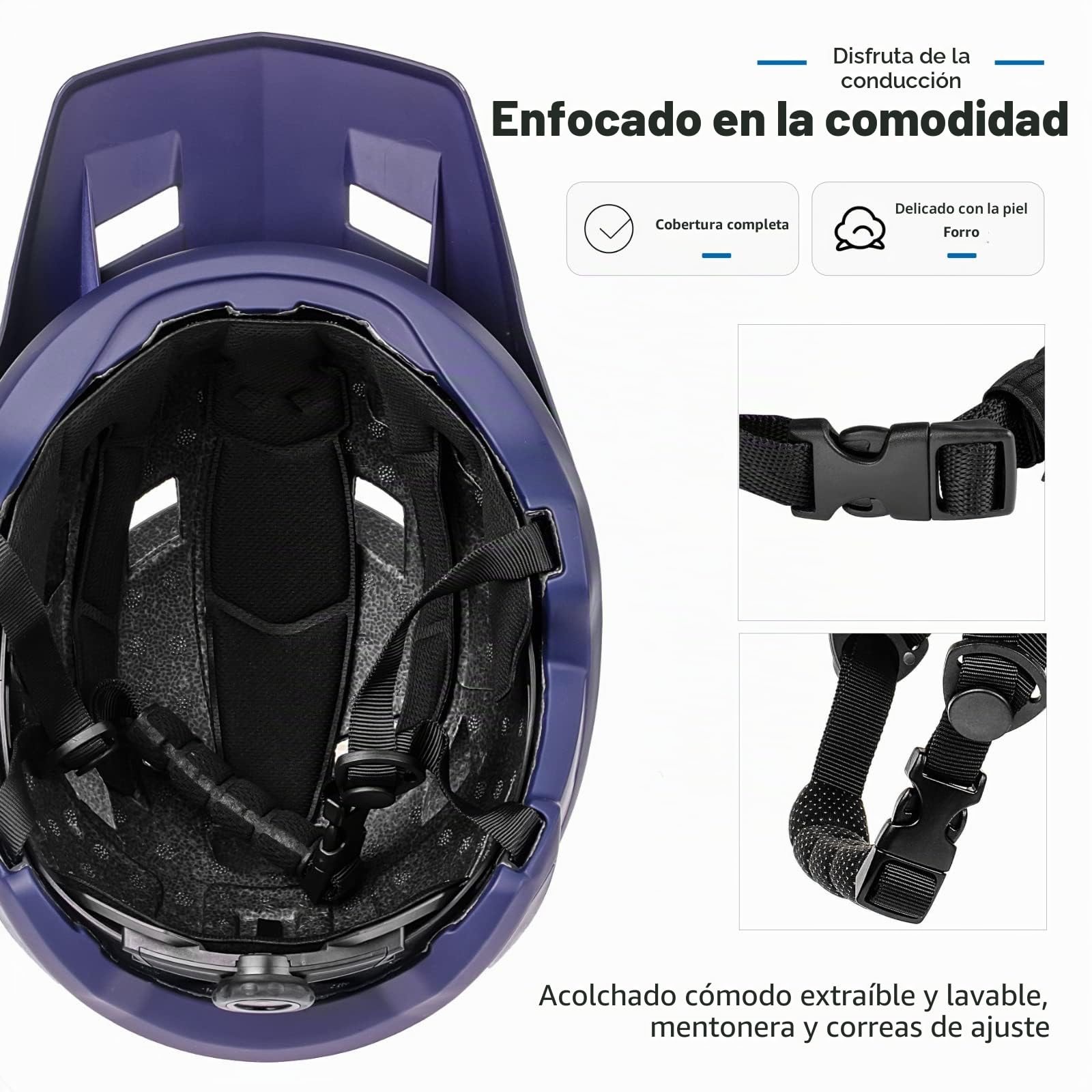 Casco de bicicleta de montaña con visera desmontable para hombre, mujer, adultos, jóvenes