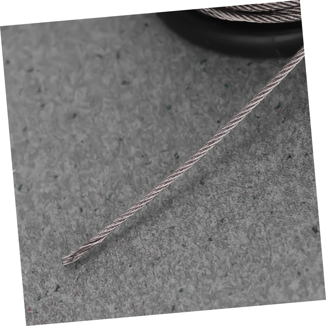 PRETYZOOM Aluminum Crimping Loop Sleeves 50m Stainless Steel Wire Spool Picture Frame Hanging Lifting Rope