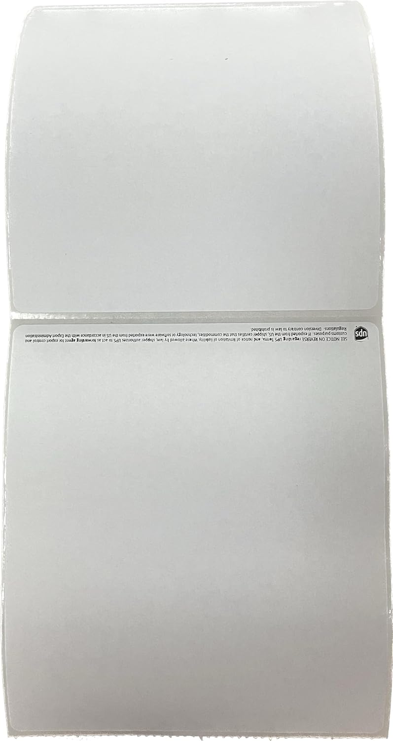 UPS Direct Thermal Label Roll, 4" x 4.50", 473 Labels per Roll, 1 Roll Total (Packaged by Renegade Dimensions) - Accepted with All Carriers! Great for FBA Shipping Labels