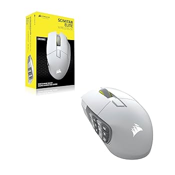 CORSAIR SCIMITAR ELITE WIRELESS SE ホワイト Corsair Gaming Scimitar Elite Wireless SE White - Mouse - LDLC