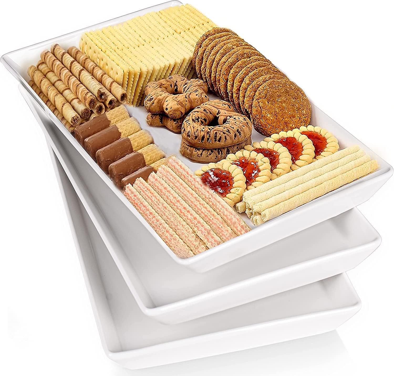 Delling 3 PACK 16in Large Serving Platters - 6 PACK 12oz French Onion Soup Bowls