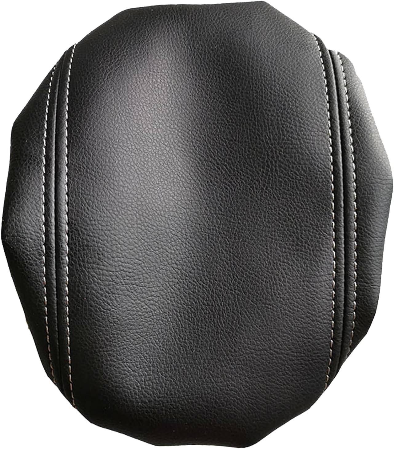 O SHI CAR Center Console Armrest Cover for Nissan Slyphy Sentra 2012 2013 2014 2015 2016 2017 2018,Leather Middle Console Lid Cover Pad Protector Elbow Arm Rest Covering Car,Black Gray