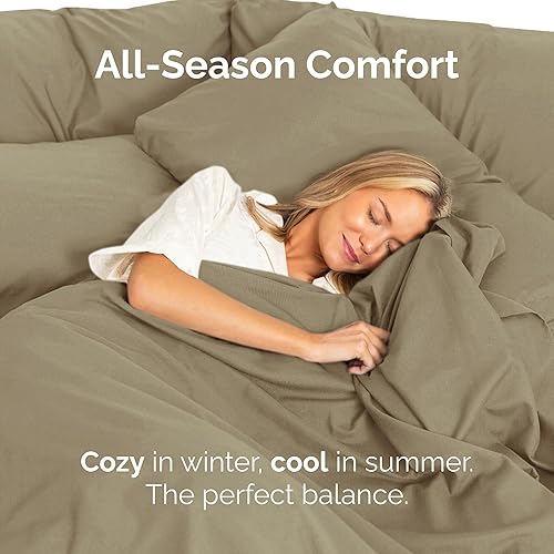 Miniatura 56 de Sábana encimera de bolsillo profundo, más suave que el algodón egipcio, 1 sábana encimera para colchón tamaño individual XL 21 - Spa Blue