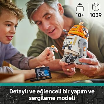 LEGO Star Wars: Ahsoka Chopper (C1-10P) Astromech Droidi 75416 | 10 Yaş ve Üzeri Kız ve Erkek Çocukları için Chopper Droidi İçeren İnşa Edilebilen Model Yapım Seti, Hediye Fikri (1039 Parça)