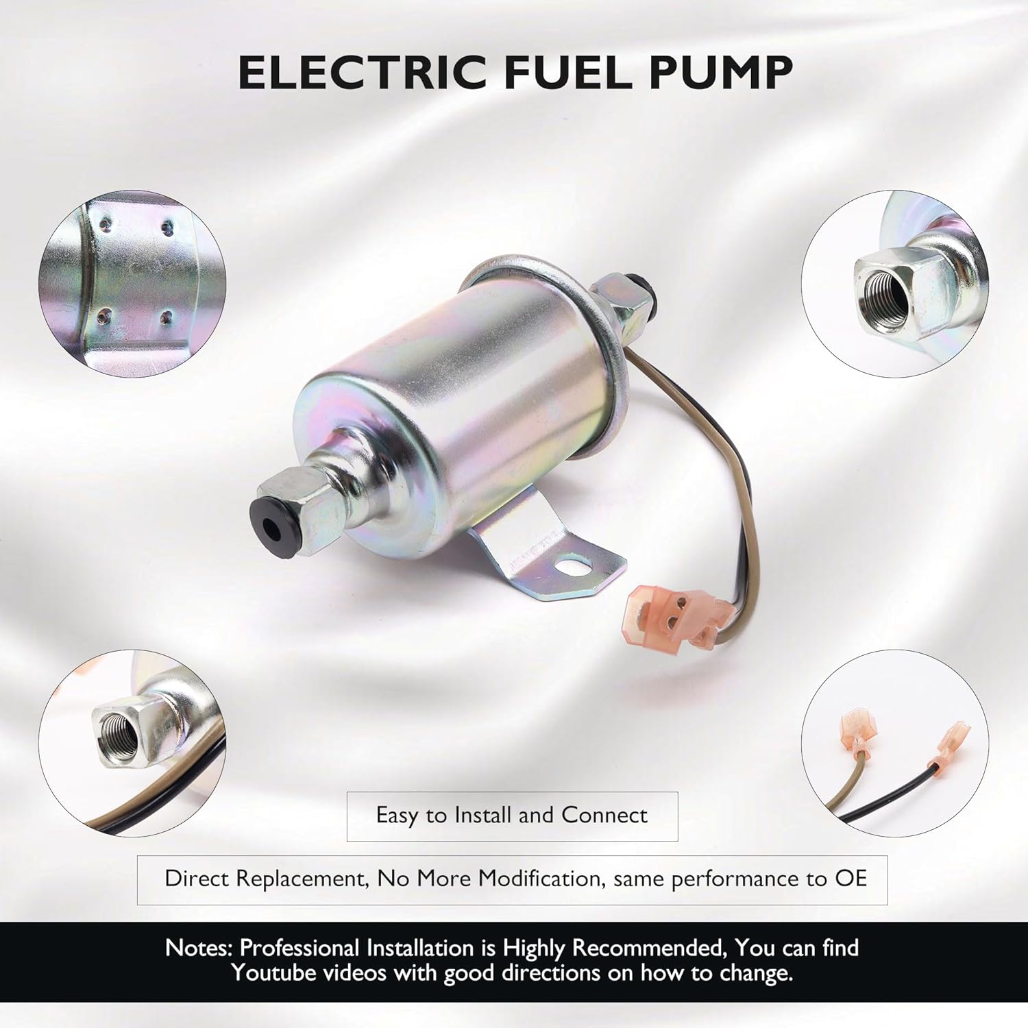 E11020 Electric Fuel Pump 12V Compatible with Onan Generator Fuel Pump