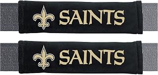 FANMATS 32055 New Orleans Saints Embroidered Seatbelt Pad - 2 Pieces