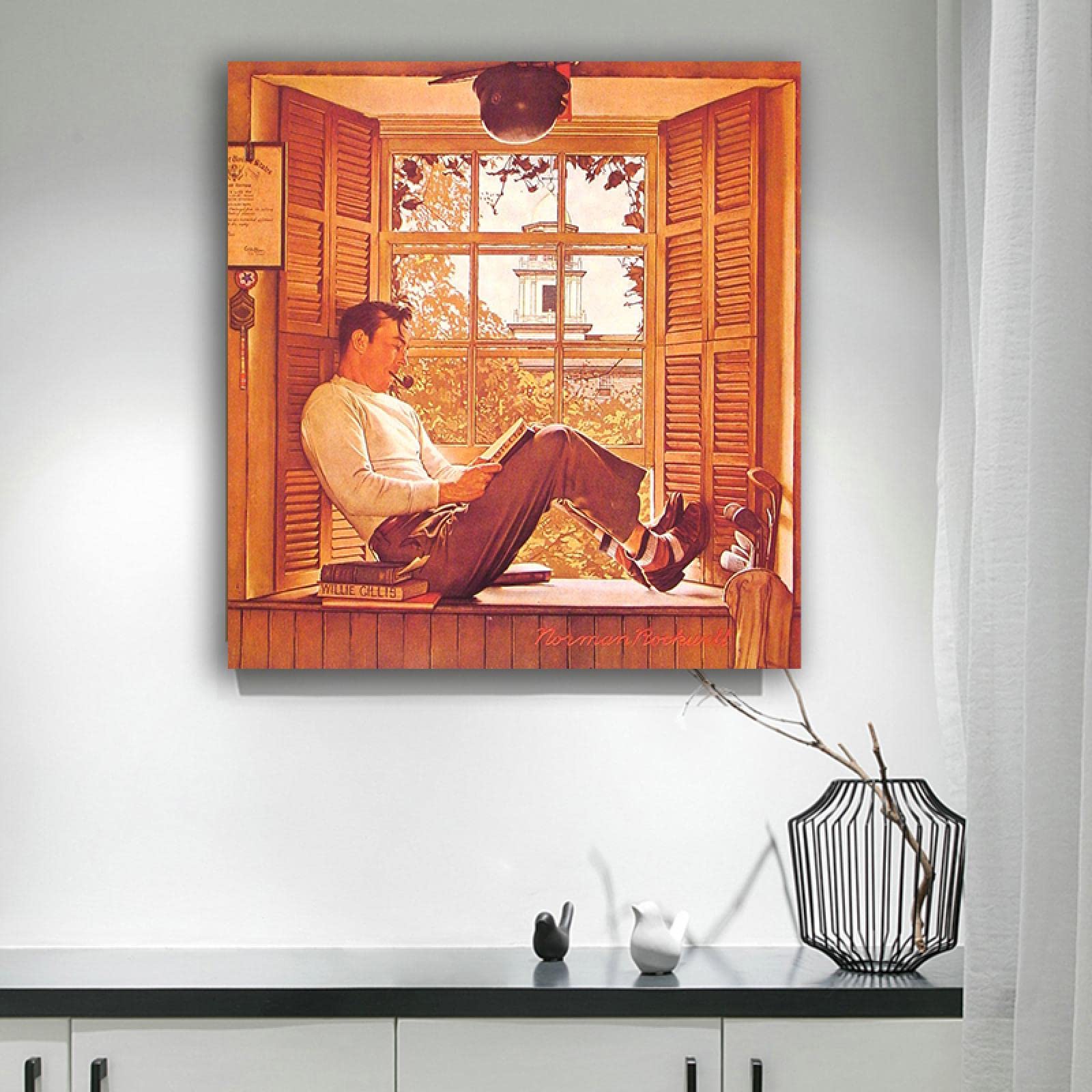 Amazon.co.jp: Norman rockwell 有名な絵画 美術品 ポスター(中学生の
