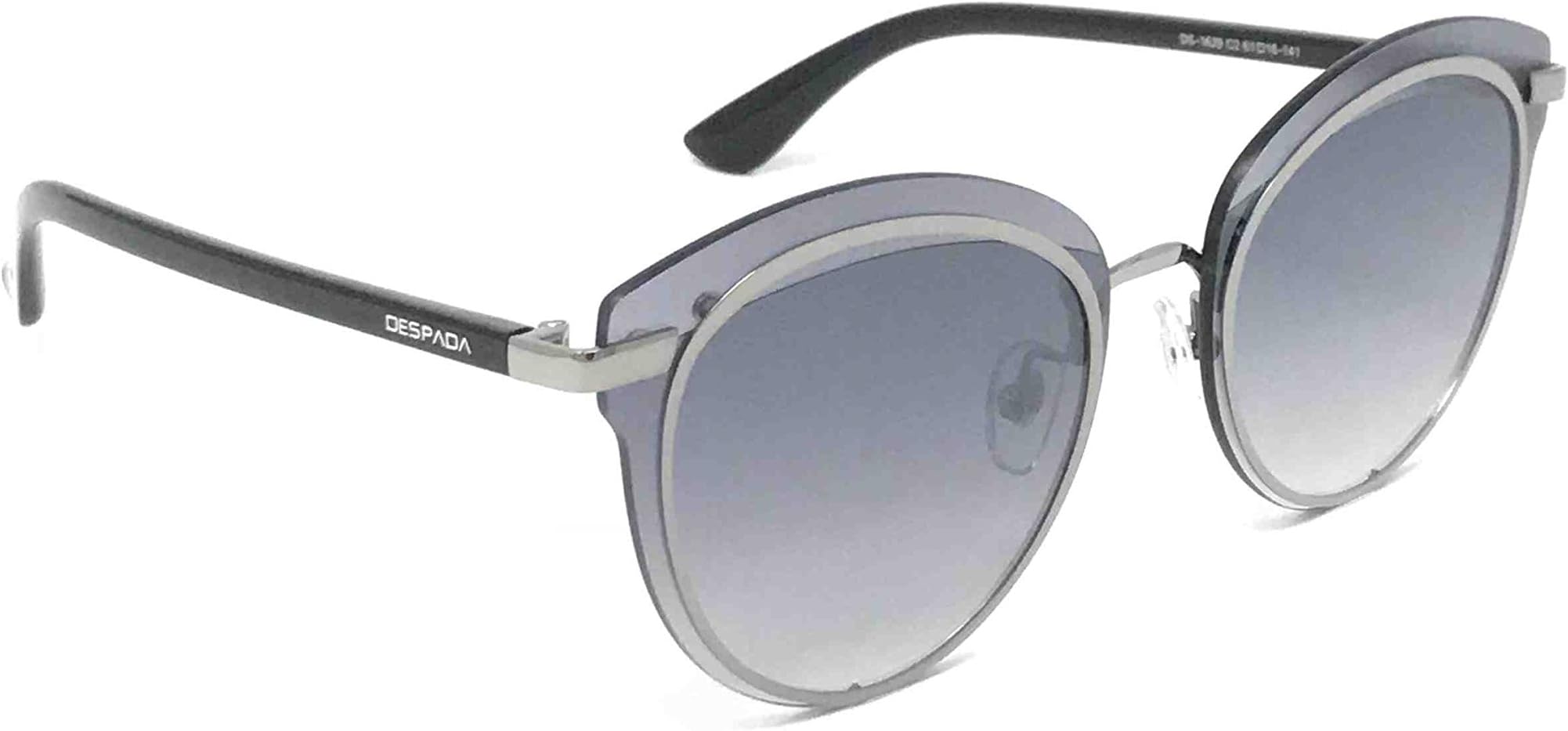 Polarized Women’s Designer Fashion Cat Eye Metal Frame Sunglasses with UV400 Lenses, DS 1629, Made in Italy