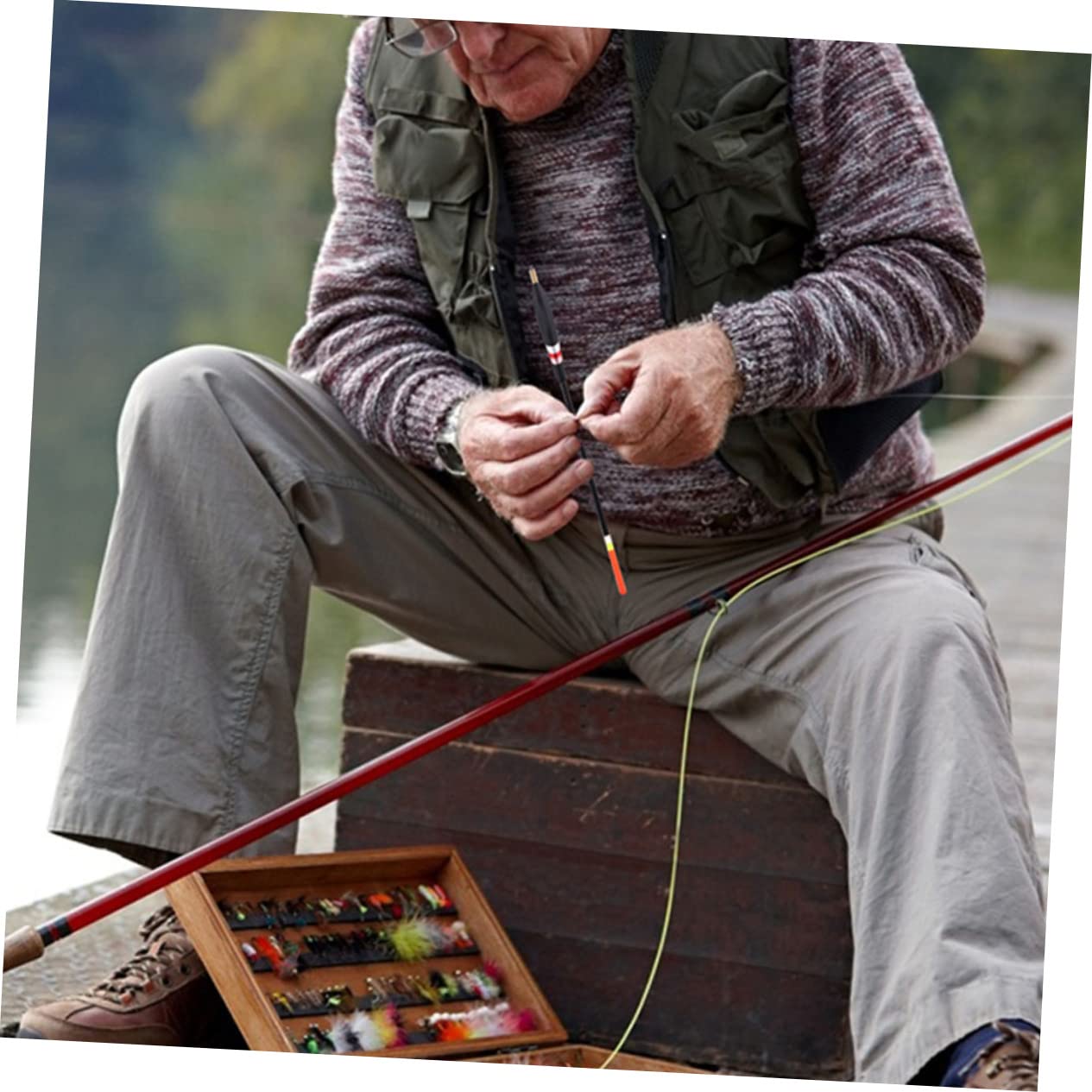 SUPVOX Flotar flotadores de Pesca en Hielo prácticos flotadores de Pesca Accesorios para Aparejos de Pesca Water Fischer Bobbers de caña de Pescar Suministros de Pesca Abeto Bal