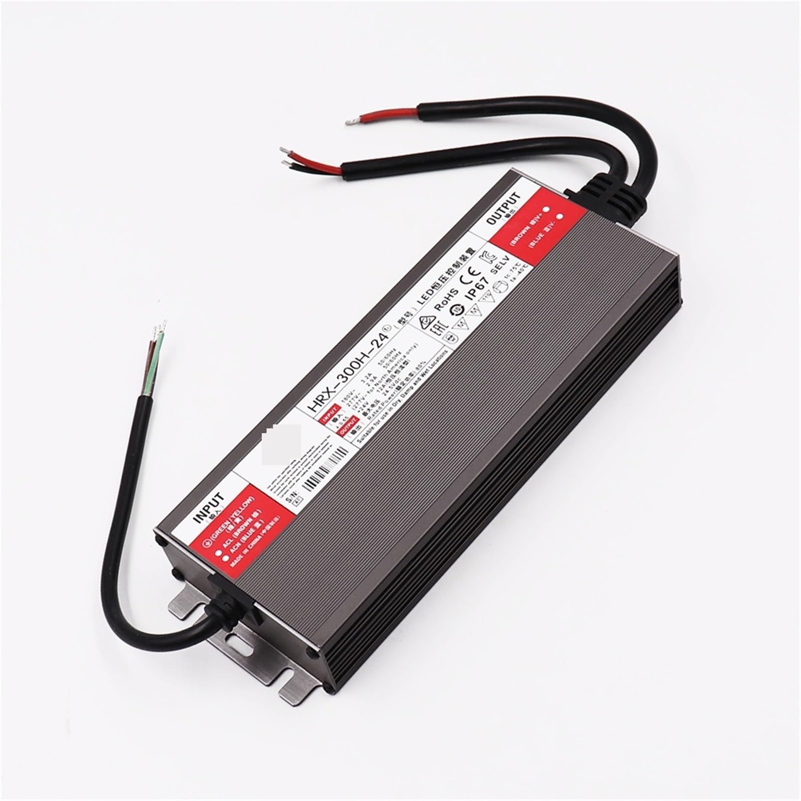Transformateur LED AC DC 12V 200W étanche IP67 alimentation outdoor