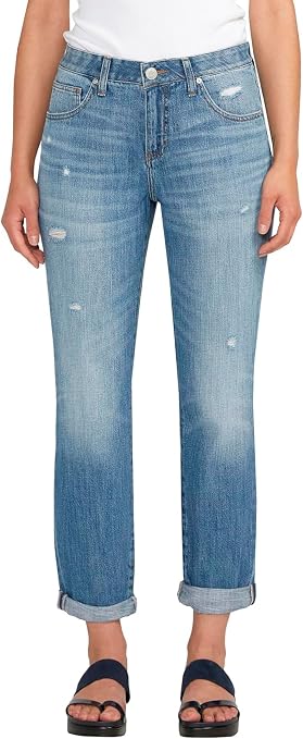 Jag Jeans Women's Plus Size Carter Mid Rise Girlfriend Jeans - Best Kept Secret Fit