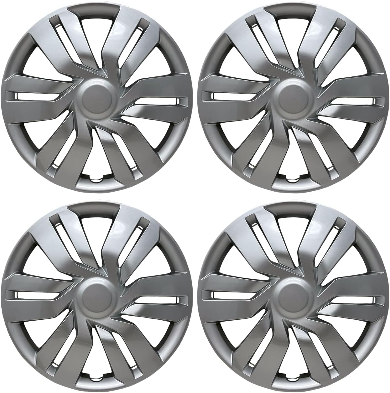 Hubcap, Premium Replacement for Honda Fit 2015-2021, 15-inch Replica Wheel Cover (Set of 4)