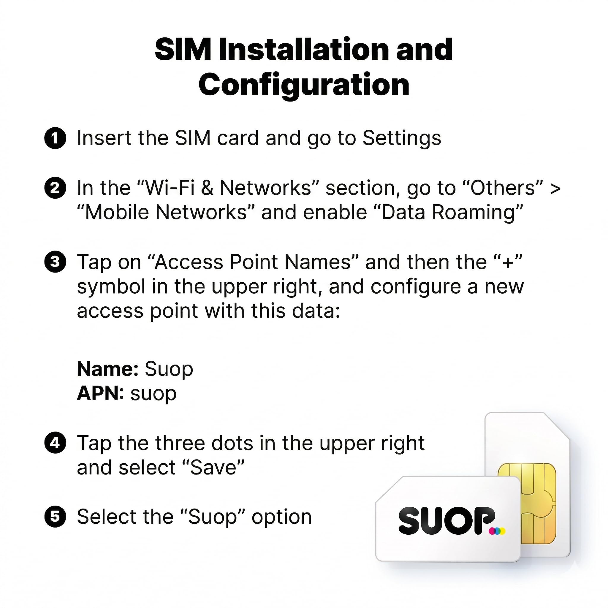 SUOP Tarjeta SIM IoT y M2M | 500MB/Mes x 12 Meses | Prepago con Pago único Anual. Sin cuotas mensuales | Cobertura Europea 4G multioperador | Alarmas, GPS y Dispositivos conectados