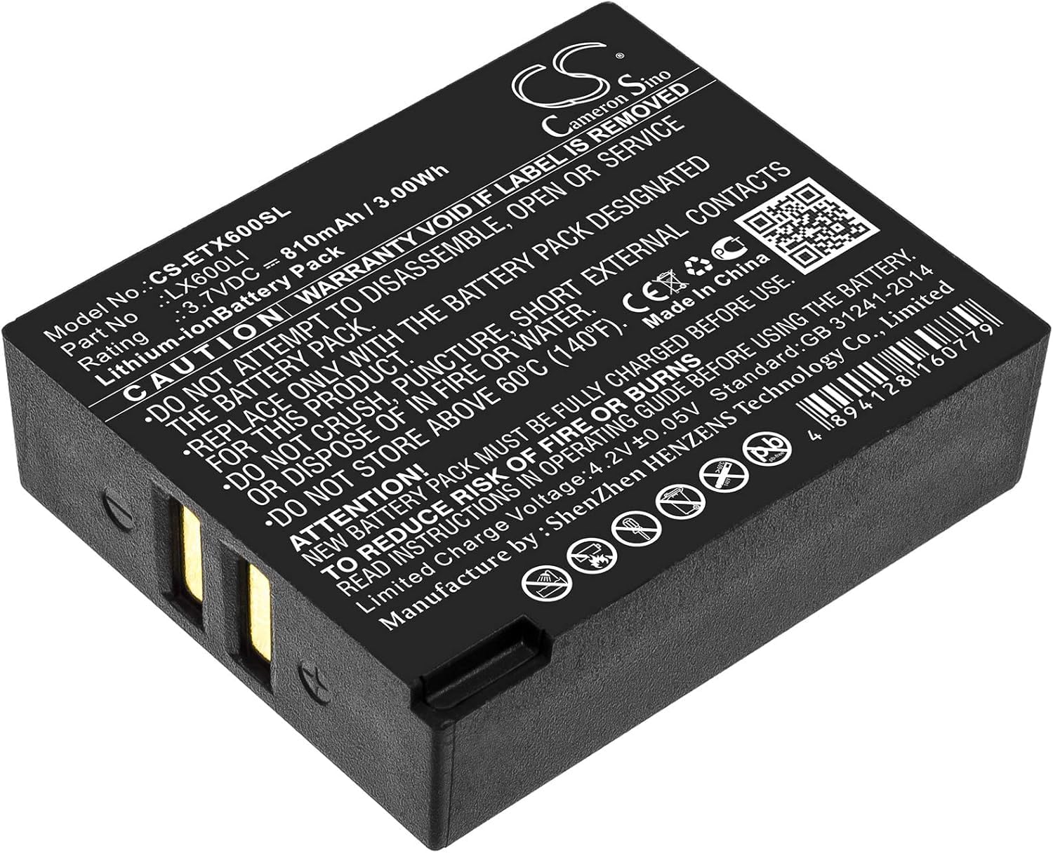 (5-Packs) LX600LI Battery 810mAh Replacement for Eartec Ultralite HUB Hub (3.7V)