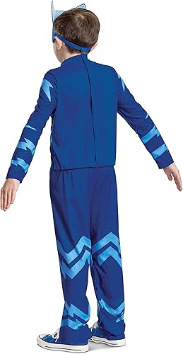 Miniatura 2 de Disfraz de Catboy para niños, disfraz oficial de PJ Masks Catboy con máscara, tamaño pequeño