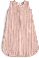 Vista 9 de mushie Manta vestible para bebé 100% muselina de algodón orgánico Saco de dormir para bebés (azul bebé)