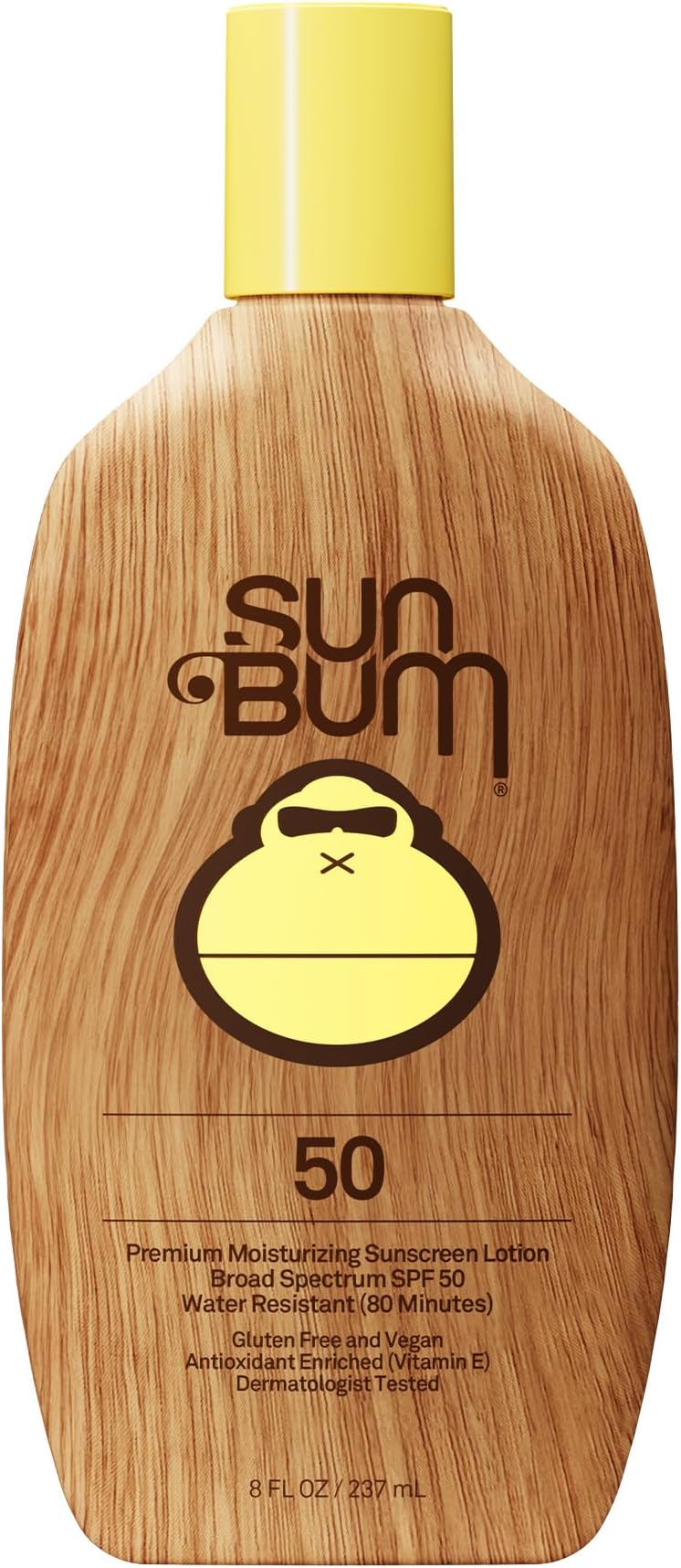 Sun Bum Original SPF 50 Sunscreen Body Lotion - Broad Spectrum Moisturizing Sunscreen with Vitamin E - Hawaii 104 Act Compliant (Made without Octinoxate & Oxybenzone) - 8 oz