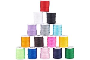 PH PandaHall Nylon Beading String for Mexican Bracelets