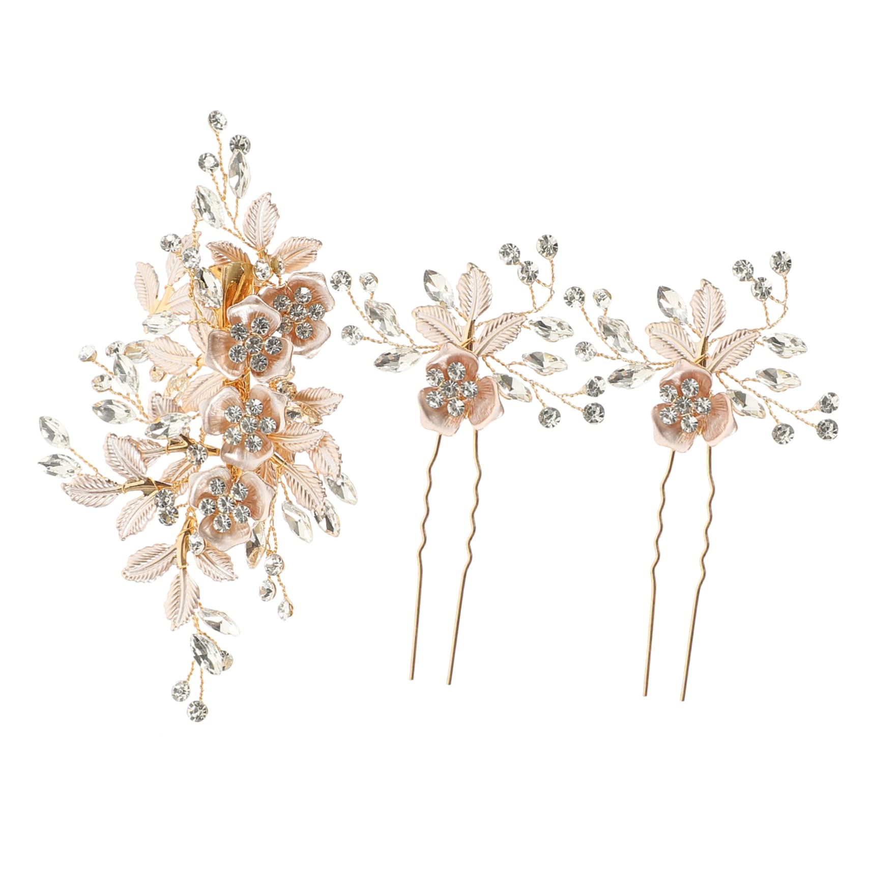 Beavorty 5 Sets Braut Hochzeit Haar Strass Haar Zubehör Kopfschmuck Kristall Stirnband Für Braut