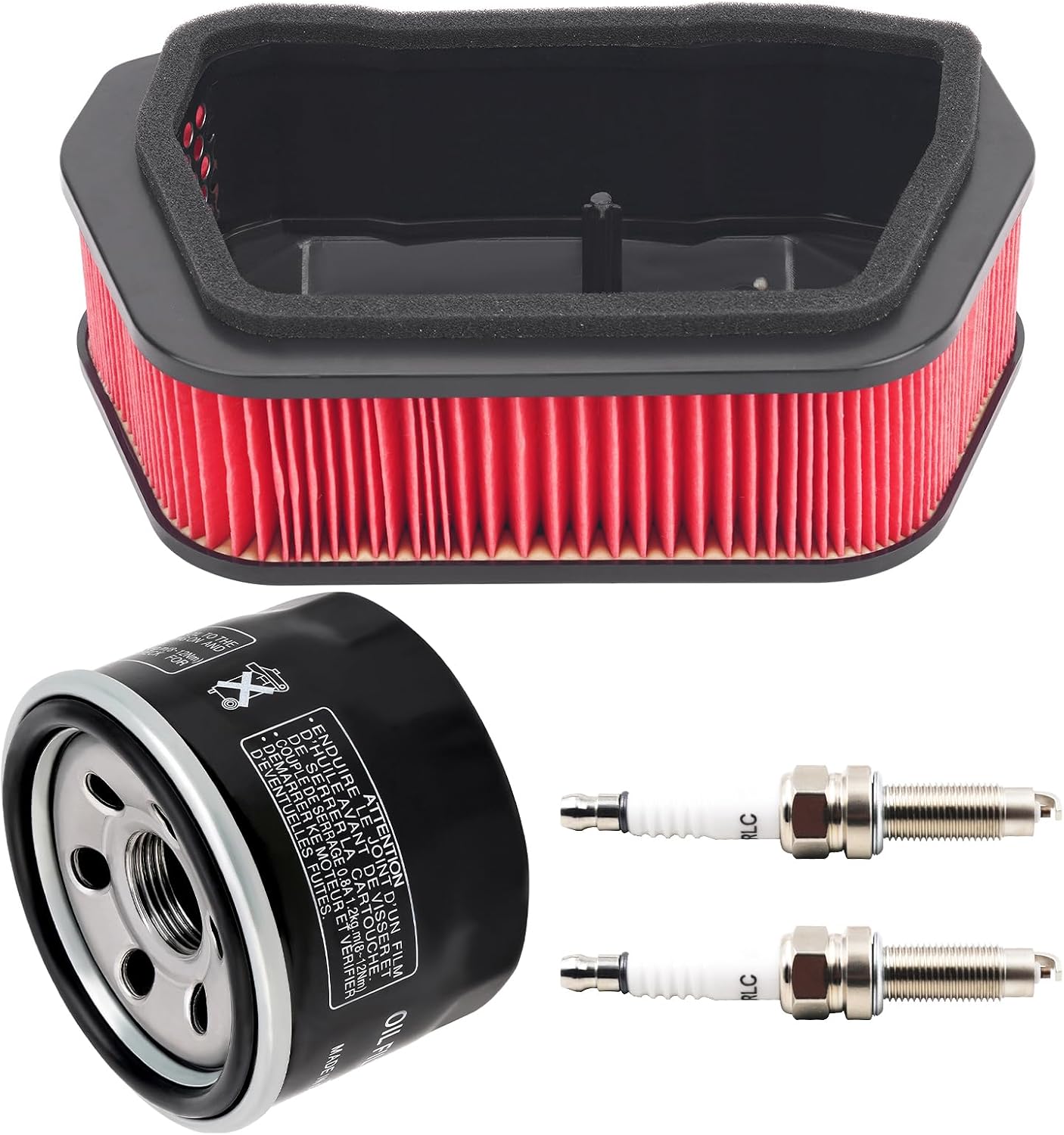 Road Passion 3D8-14451-00 Air Filter & Oil Filters & Spark Plugs Kits Compatible with Yamaha XVS1300A V-Star Classic 2007 2008 2009