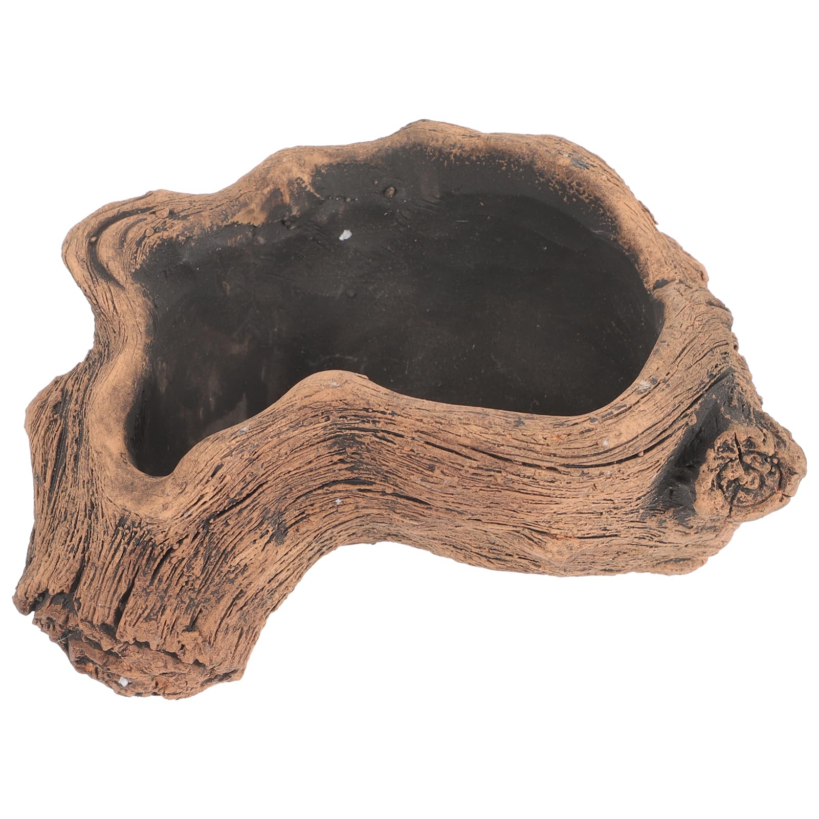 Pot de fleurs imitation souche arbre pour succulentes et plantes grasses
