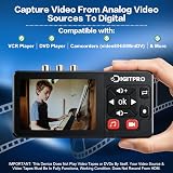 VHS to Digital Converter 2.0, HD VHS Video Recorder with Remote Control, Converts VHS VCR DVR, DVD, Hi8, DV, Camcorder, Cassette, Game Consoles to Digital - 2
