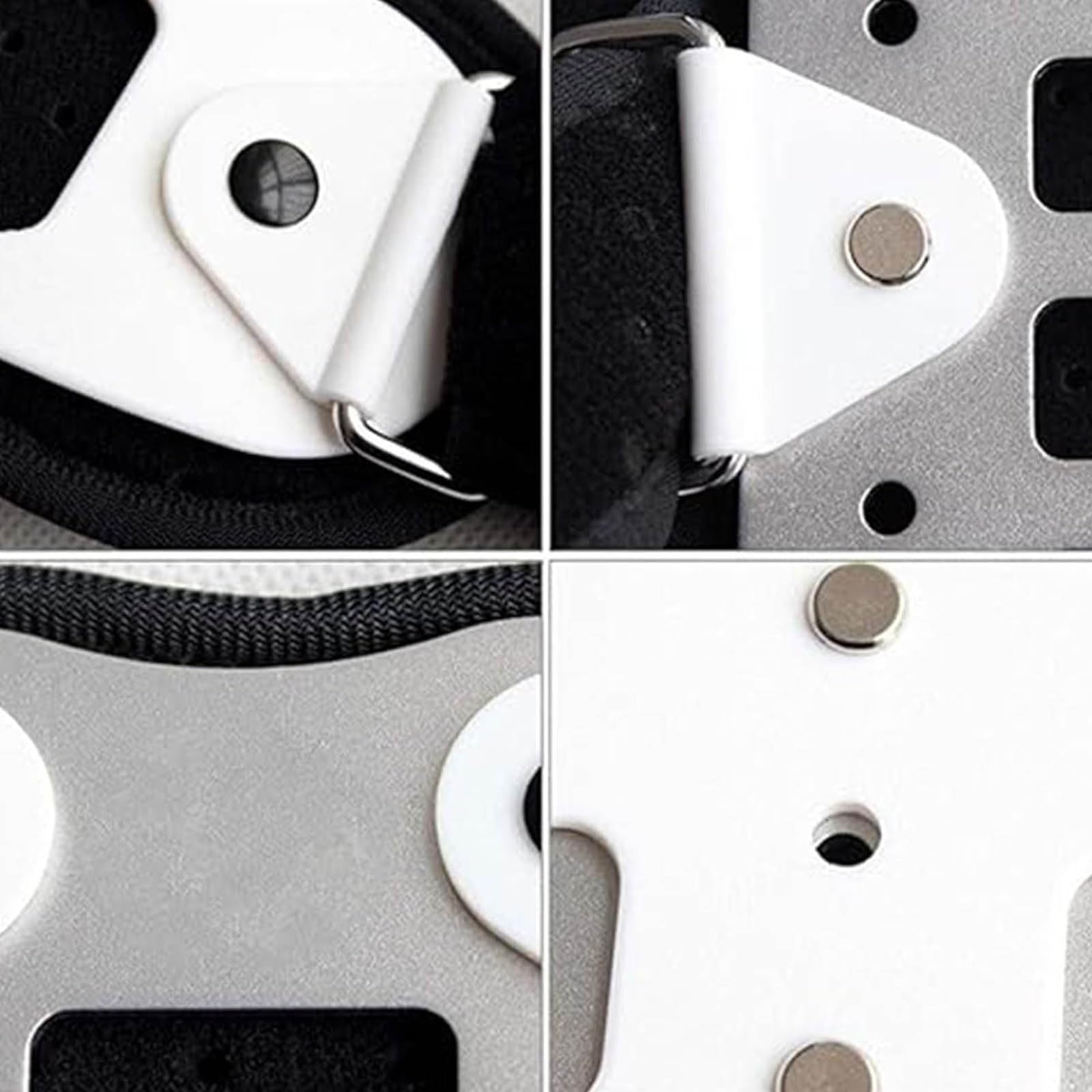 Corrector de Escoliosis, Corrector de Espalda para Cifosis Delgado y Ligero Tejido Transpirable Compuesto Aleación de Aluminio Plástico PE Postura Tirantes Soporte Lumbar S