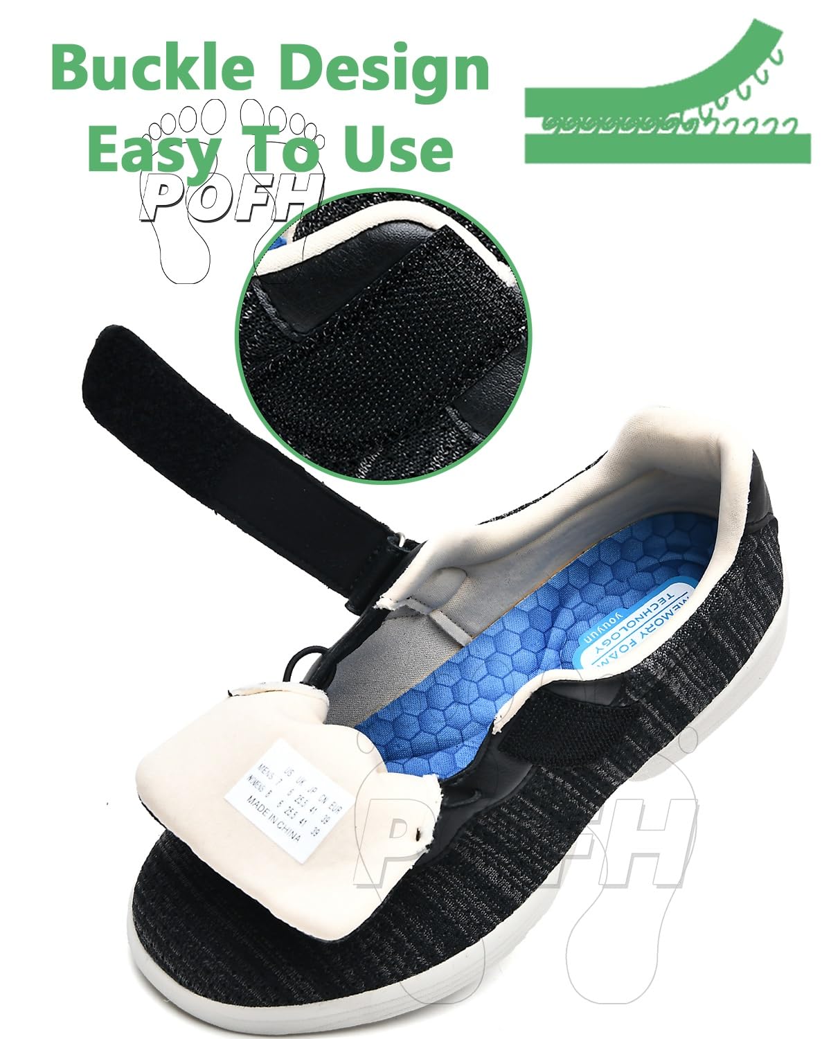 Scarpe Sportive Ortopediche Scarpe Traspiranti e Casual con Cuscino d'Aria Scarpe Ortopediche Antiscivolo per Cuscino d'Aria Scarpe da Passeggio Slip-on