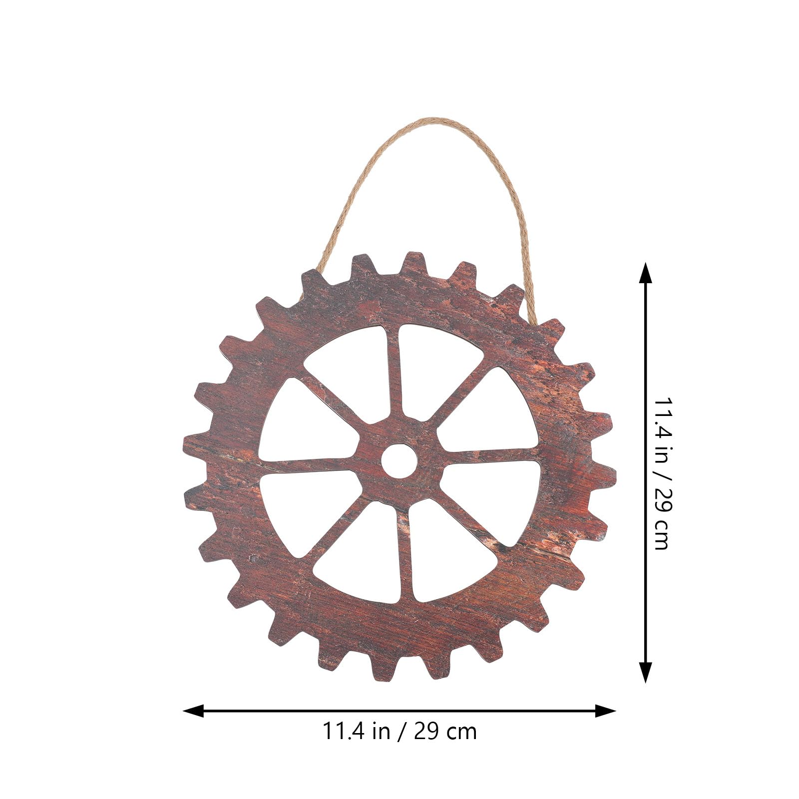 OSALADI Holzrad Wandbild 4 Stück Vintage Industrie Stil Robust für Zuhause und Wohnräume als Dekorativer Wandschmuck