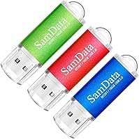 Vista 8 de Paquete de 3 unidades de memoria USB 2.0 de 16 GB, 3 colores: negro, azul, verde