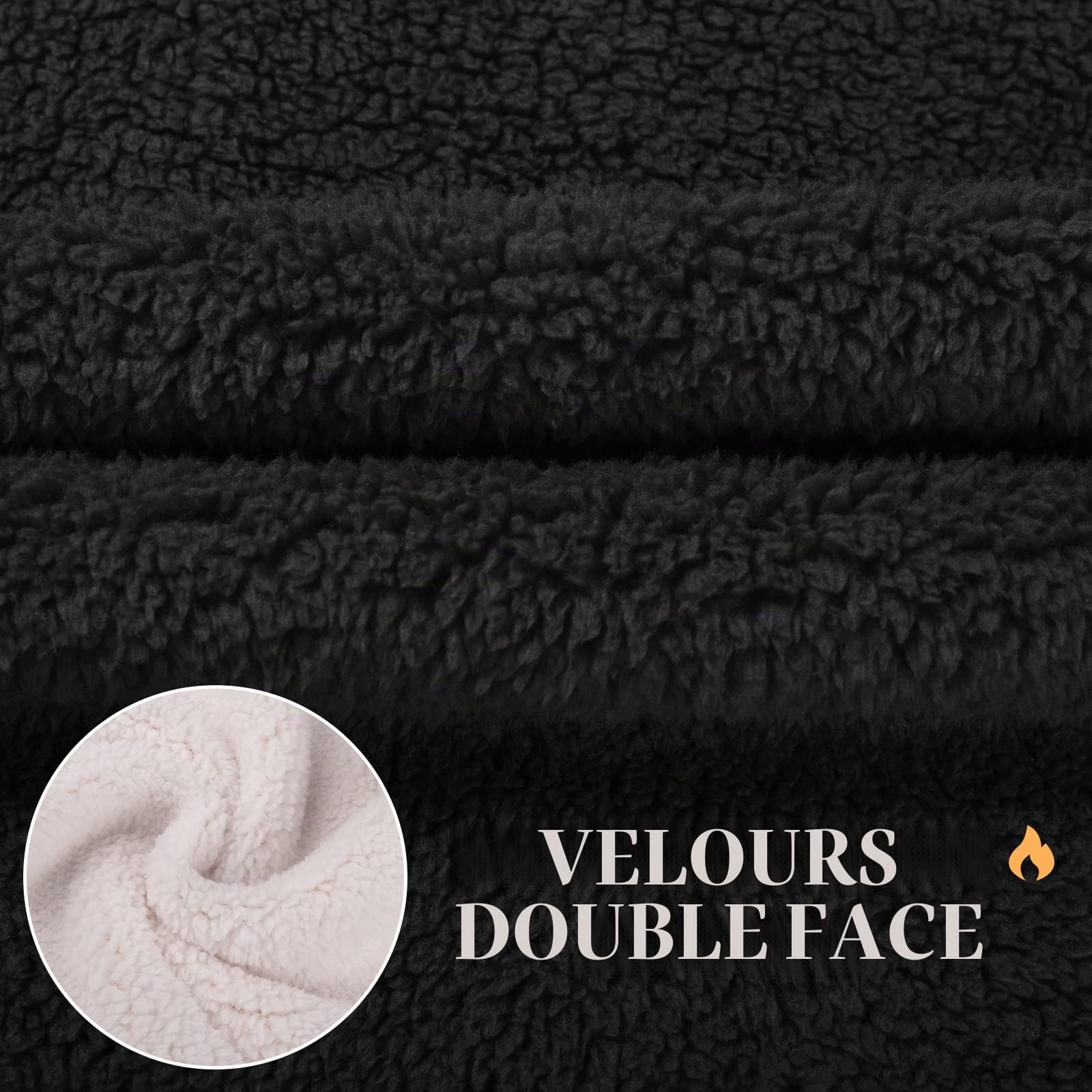 Xnova Veste Polaire Femme Sweat à Capuche Zippé Épais Hiver | Hoodie Manche Longue Manteau Chic Sweats Sherpa avec Poches Unie Lâche Pull Sweatshirts Manteaux Longueur Moyenne