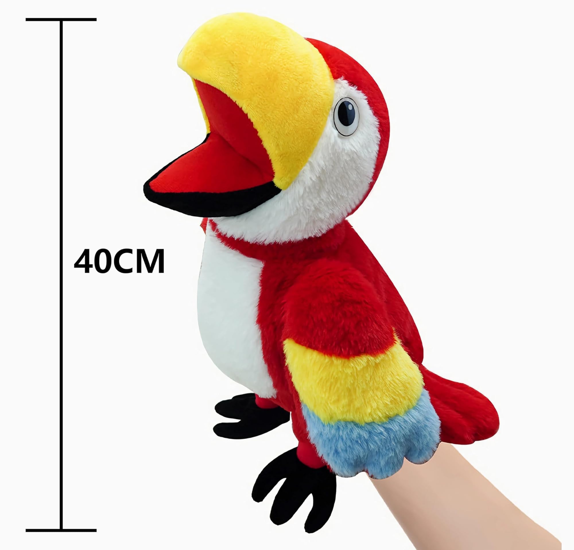 Bunblic Marionnette à Main Perroquet, Poupée Perroquet en Peluche, Jouet Poupée Oiseau Doux pour l'Enseignement, le Jeu de Rôle, le Spectacle, le Théâtre et les Histoires Vert Bunblic Marionnette à Main Perroquet, Poupée Perroquet en Peluche, Jouet Poupée Oiseau Doux pour l'Enseignement, le Jeu de Rôle, le Spectacle, le Théâtre et les Histoires Vert