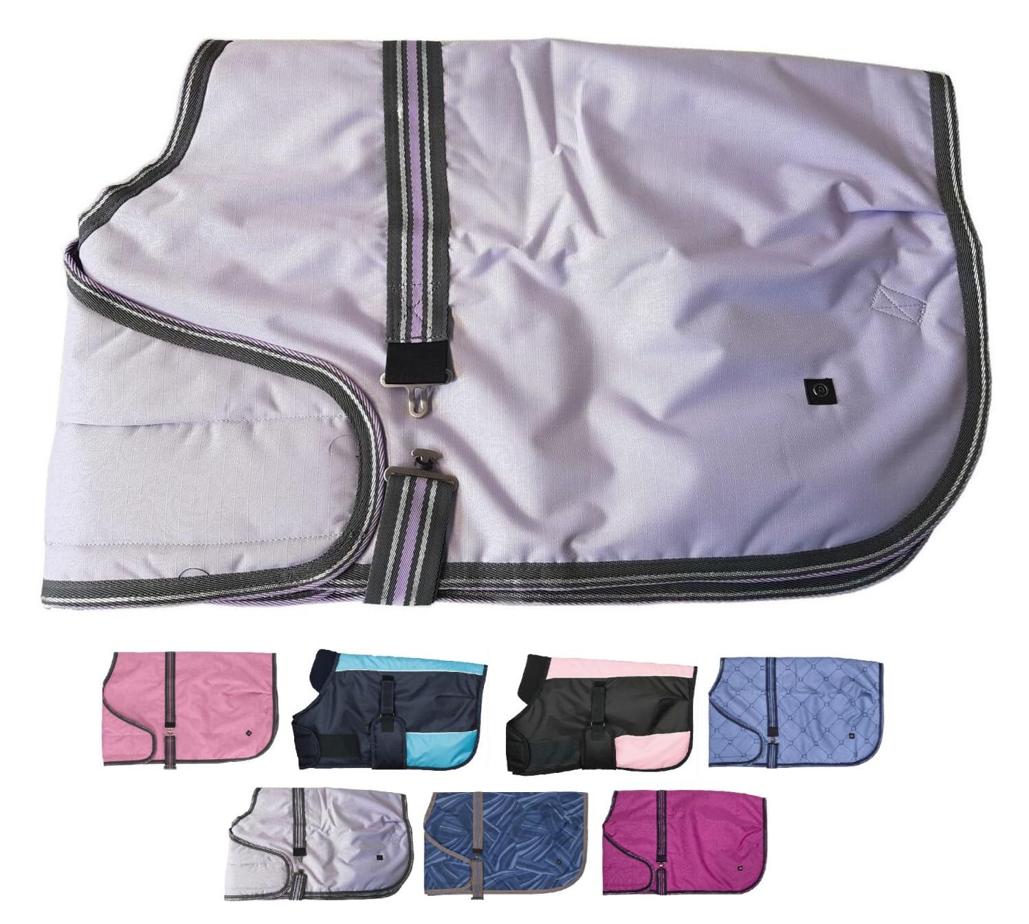 netproshop Pferdedecke Warme Fohlendecke 100g die Mitwächst - Atmungsaktiv, Wasserdichtigkeit, 600D, Groesse:65, Farbe:Lavendel