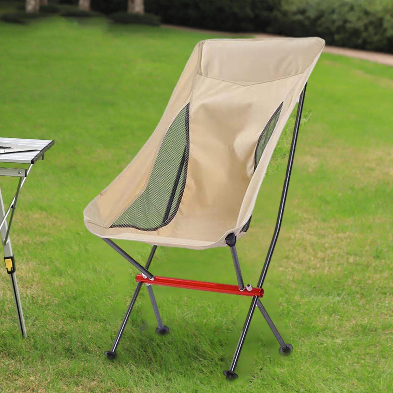 Sedia Pieghevole per Esterno Postura Ergonomica | Seggiolino Compatto da Trekking per Spiaggia Escursionismo Pesca Picnic Giardino