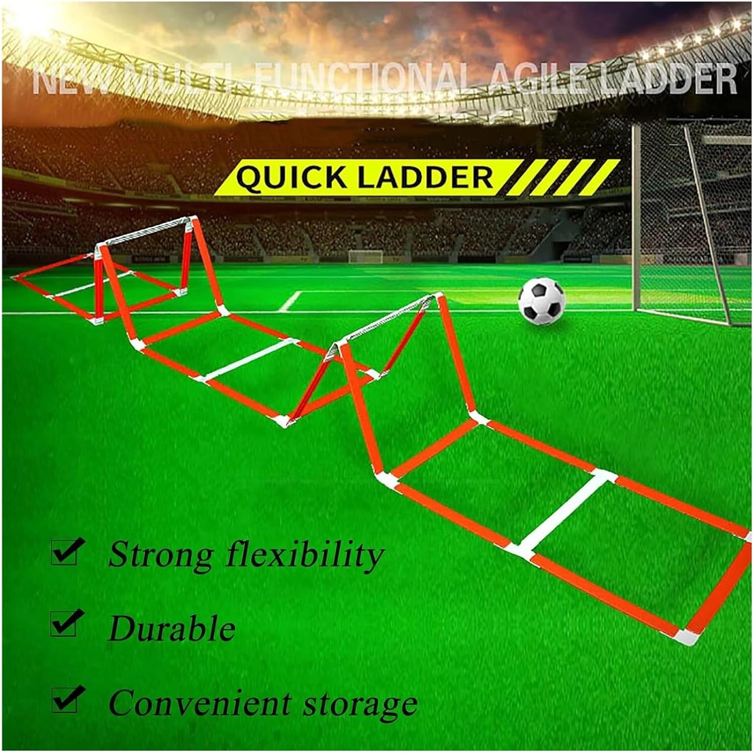 Agility Ladder, Speed Ladder, Flexibility Speed Ladder Soccer Exercise Equipment, Fitness Jumping Footwork Sport