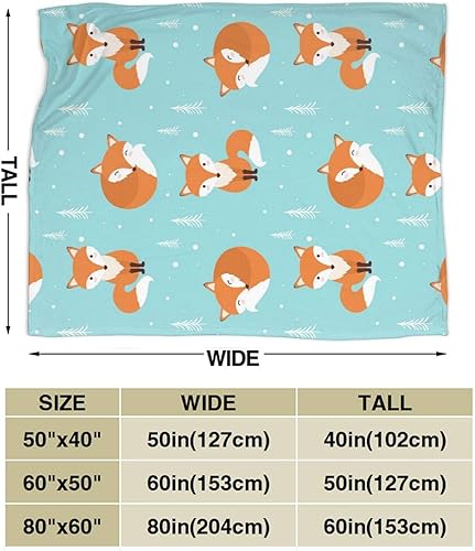 Miniatura 3 de Bold And Brash Manta de forro polar de franela de flores de zorro, microfibra suave, acogedora y ligera, manta de viaje para bebé, niños y jóvenes