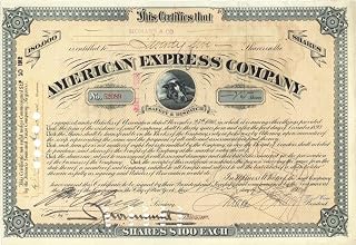 American Express Stock signed by Francis F. Flagg and W. C. Fargo - 1912 or 1914 dated Autograph Stock Certificate