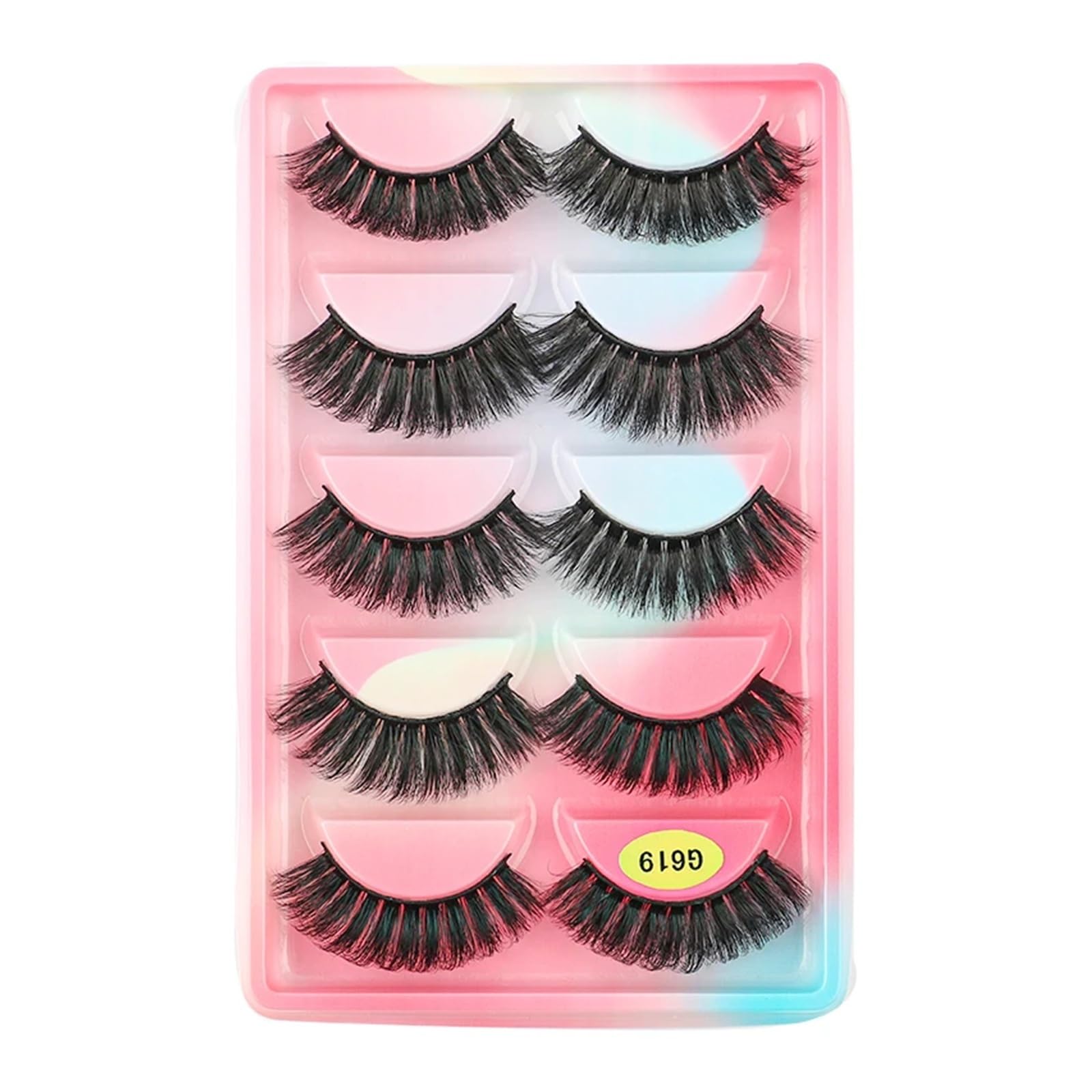 UAMOU Lashes 10 20 50 100 Boxes Mink Eyelashes 5 pairs Natural False Eyelashes Thick Fluffy Faux Cils