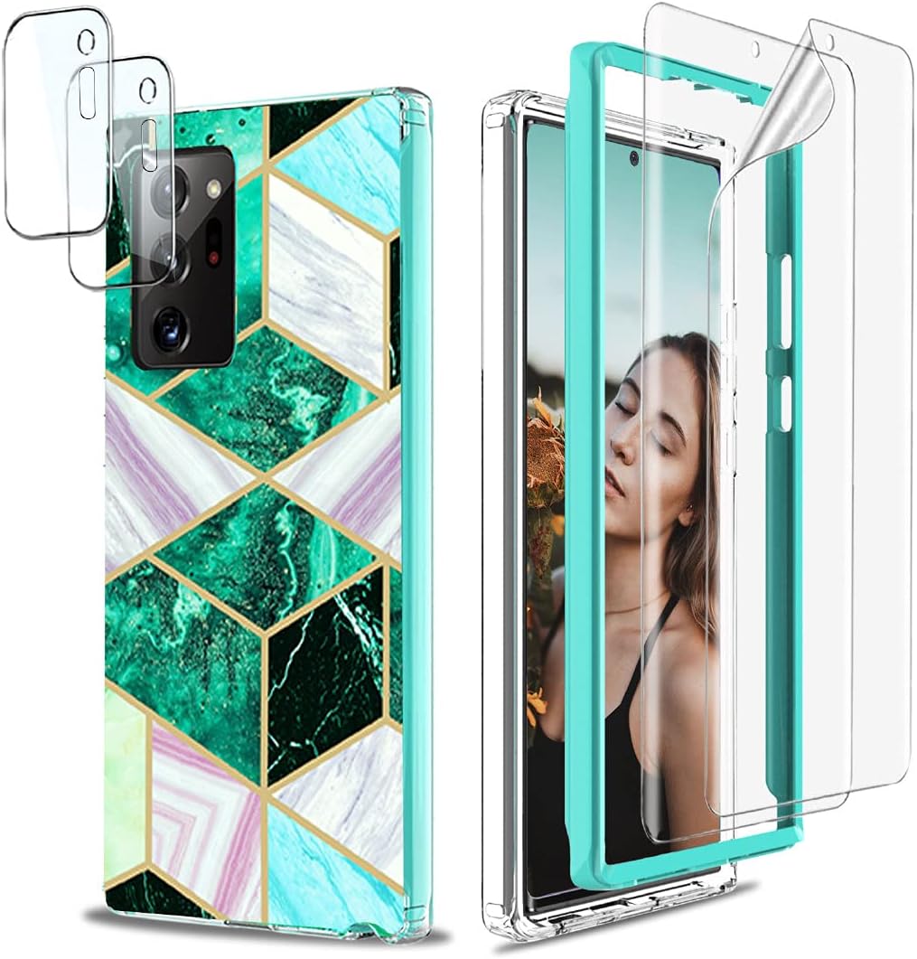 Jeylly Samsung Galaxy Note 20 Ultra Case, Slim Fit Marble Clear Fashion Durable Cover for Women Girls, Shockproof Soft Silicone Rubber Protective Case for Galaxy Note 20 Ultra 5G 6.9 inch, Marble